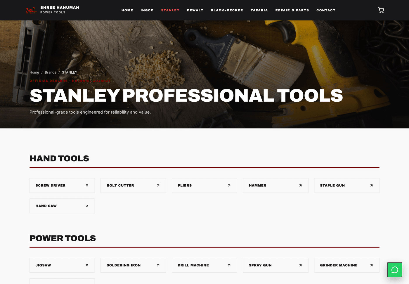 Designed per brand catalog page
