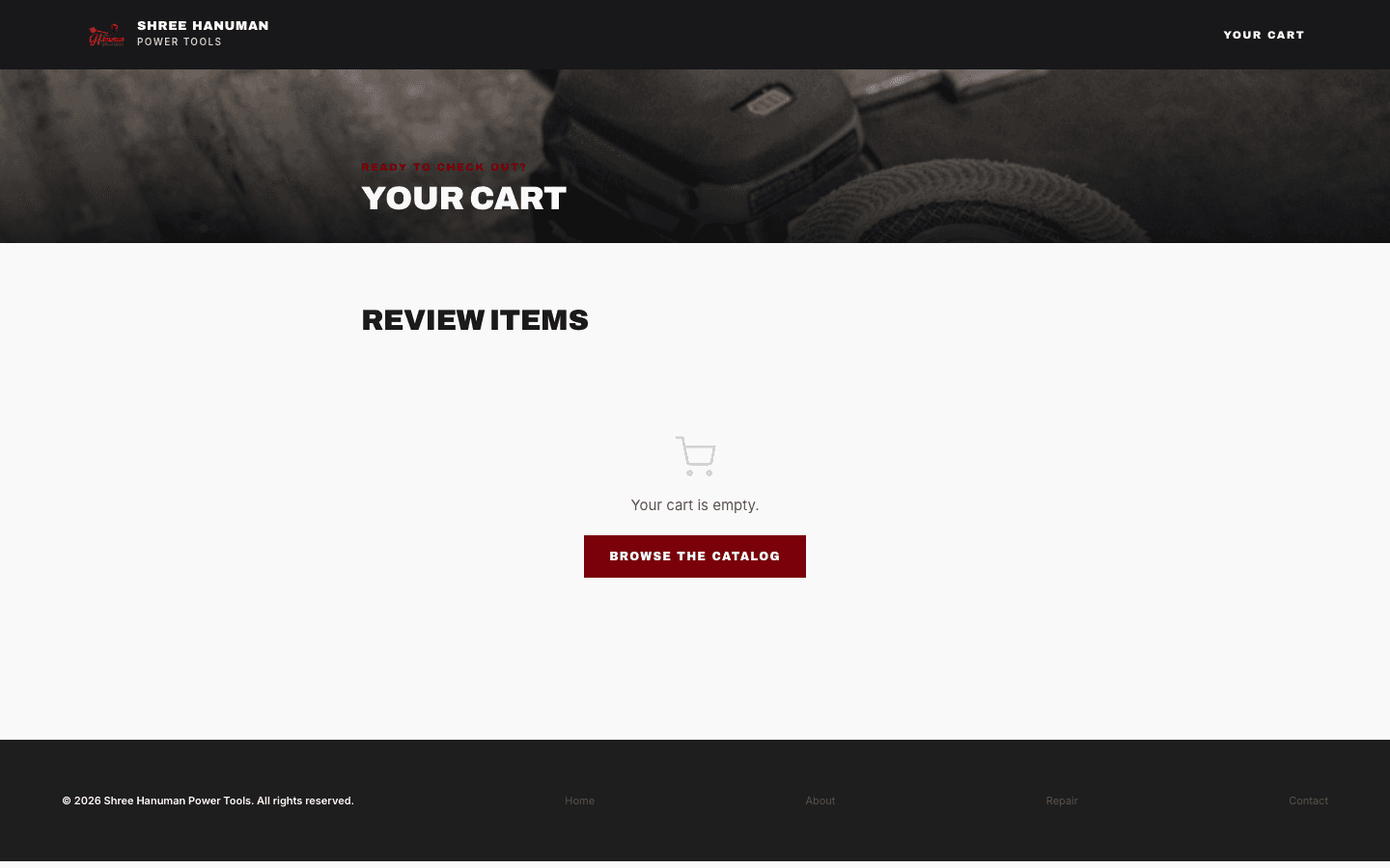 Final cart design handing off to WhatsApp instead of checkout