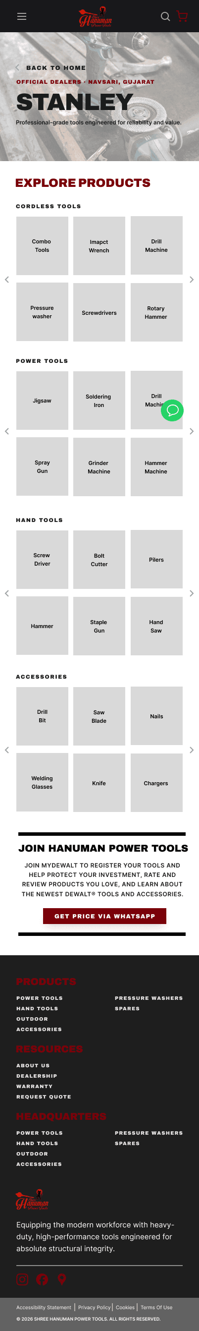 Phone STANLEY brand wireframe